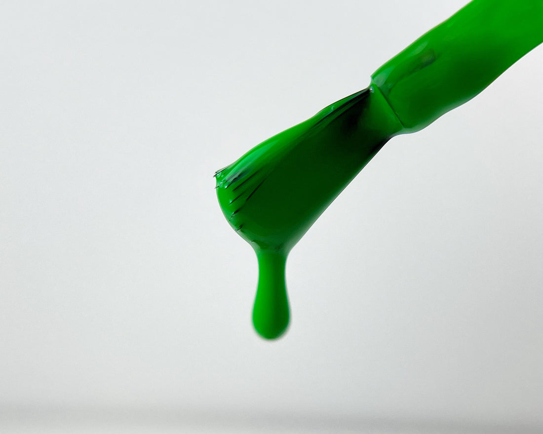 Why do nail products heat up in the nail lamp?